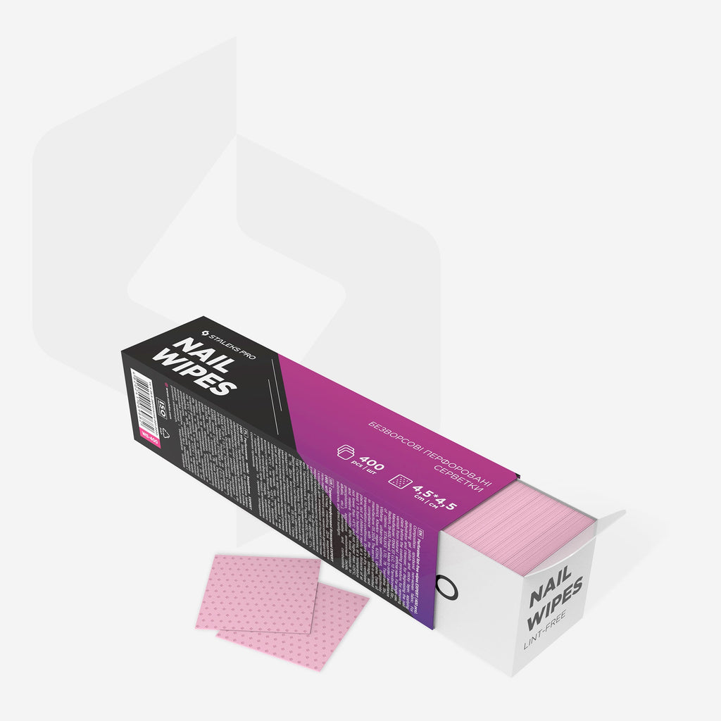 Wipes Lint Free EXPERT Pink (400 Unidades) — STALEKS WE-400 — imagem 2