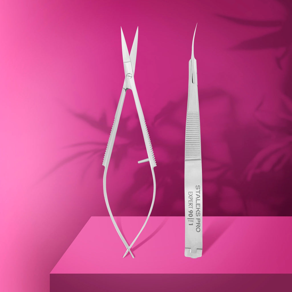Microtesoura de Cutículas STALEKS EXPERT 90 TYPE 1