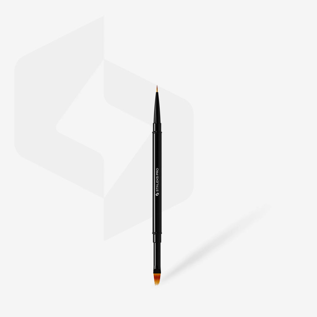 Pincel Dupla Ponta EXPERT Liner 7 mm / Degradê 11 mm – Precisão Profissional para Nail Art
