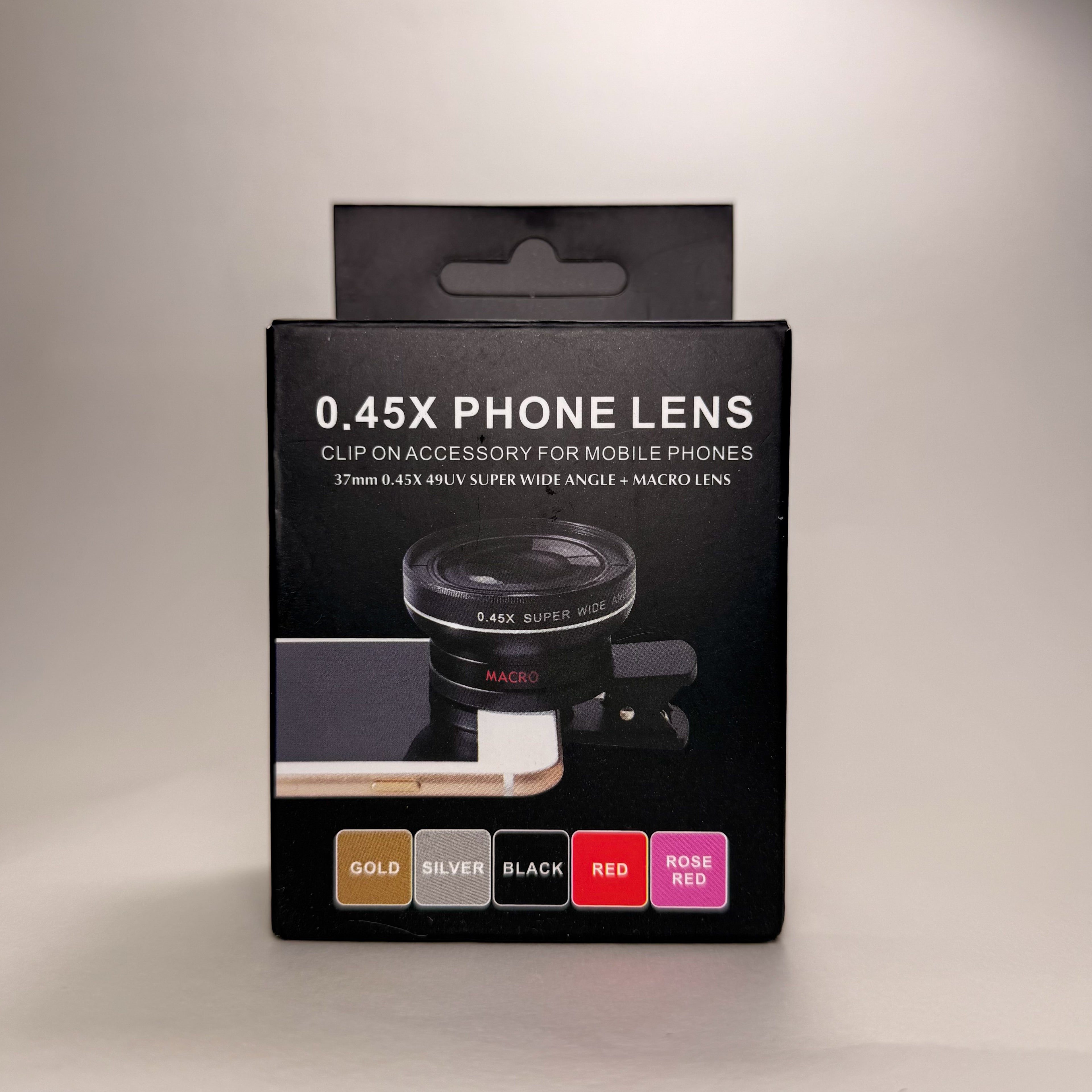 Lente Macro e Grande Angular 2-em-1 para Telemóvel