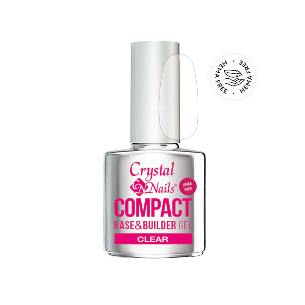 Compact Base & Builder Gel – Clear (13 ml / 8 ml)