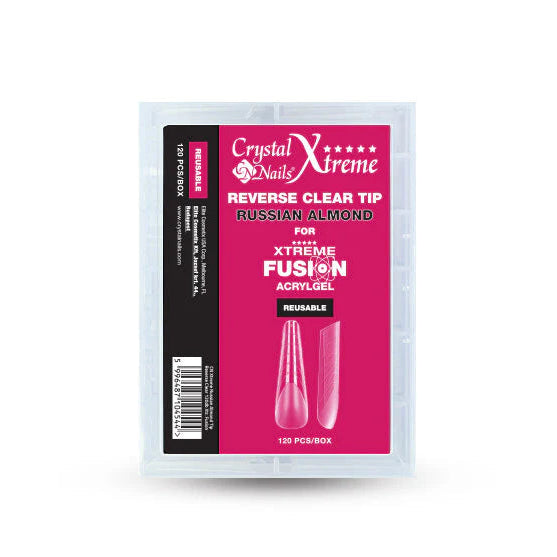 Reverse Clear Tip - Russian Almond