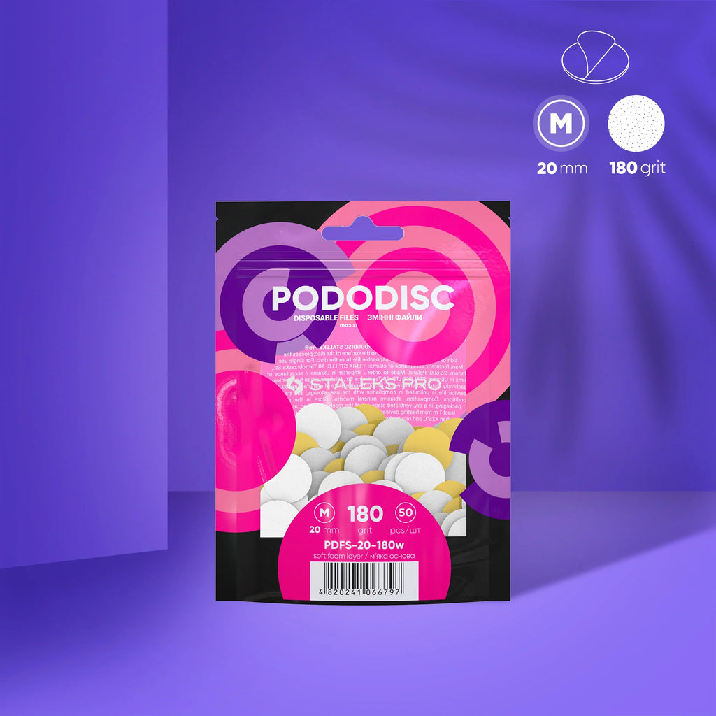 Recarga Pododisc M com espuma - 180 (50 uni.) (Cópia)
