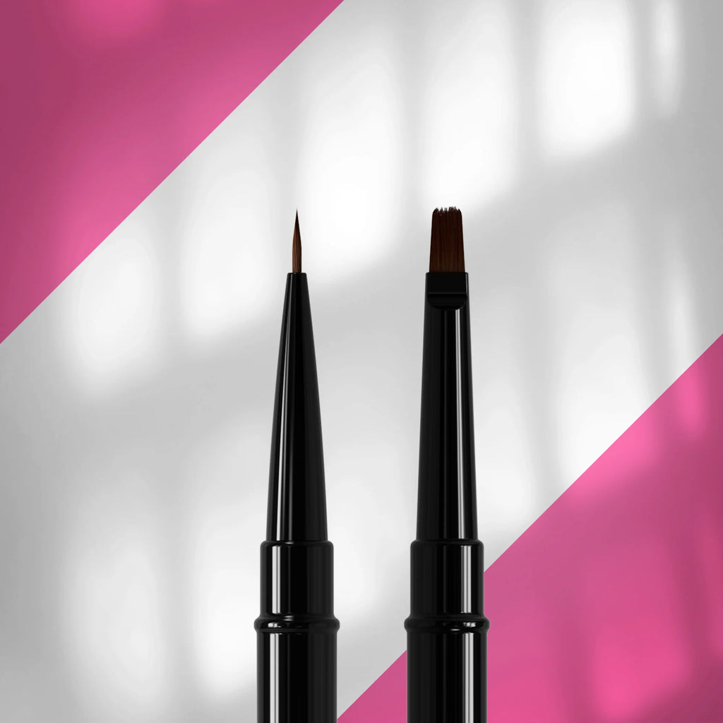Pincel Dupla Ponta EXPERT Liner 7 mm / Gel 7 mm — Detalhe e Versatilidade Profissional